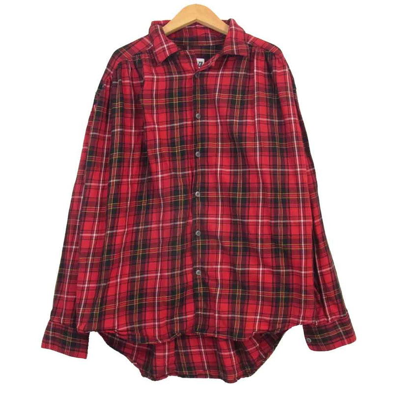 エーアイイー Paintershirt Tartan Check ペインターシャツ タータン チェック レッド系 S【中古】