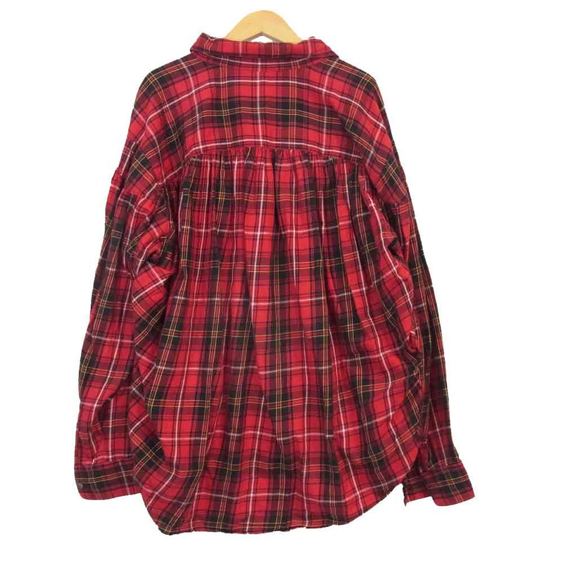 エーアイイー Paintershirt Tartan Check ペインターシャツ タータン チェック レッド系 S【中古】