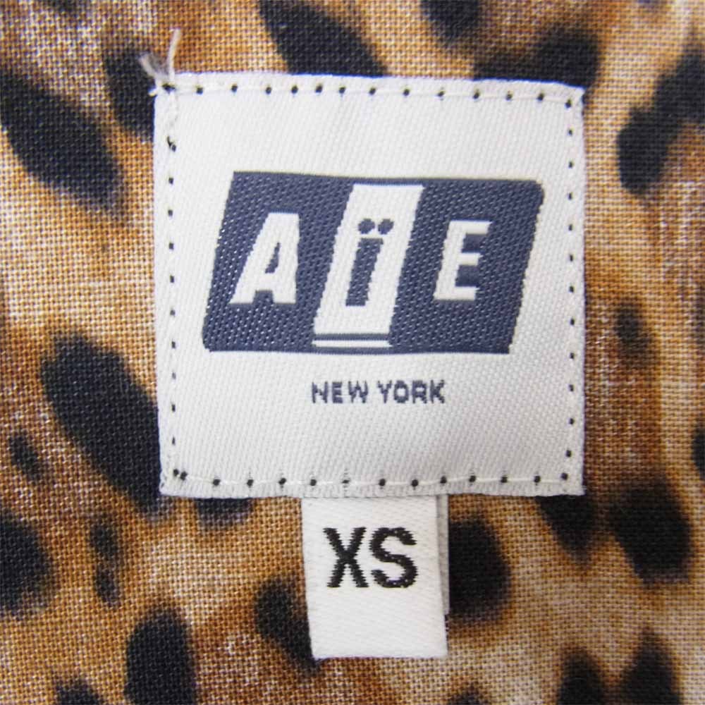 エーアイイー WSMB Jacket レオパード ウエスタン シャツ ブラック系 XS【美品】【中古】