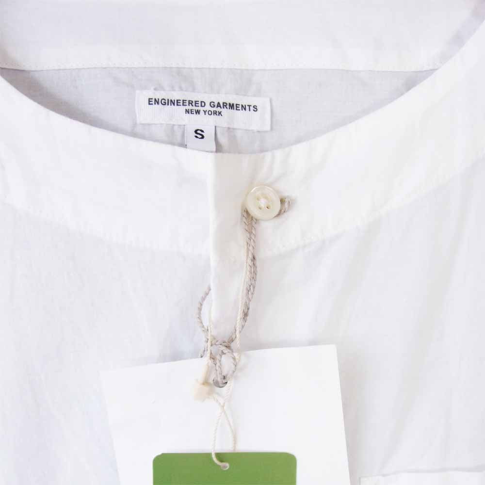 Engineered Garments エンジニアードガーメンツ MED Shirt High Count Cotton Lawn ハイ カウント コットン シャツ ホワイト系 S【新古品】【未使用】【中古】