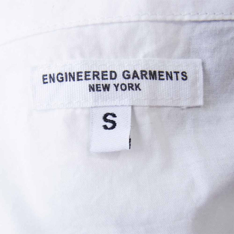 Engineered Garments エンジニアードガーメンツ MED Shirt High Count Cotton Lawn ハイ カウント コットン シャツ ホワイト系 S【新古品】【未使用】【中古】