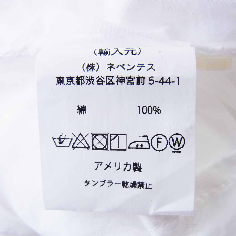 Engineered Garments エンジニアードガーメンツ MED Shirt High Count Cotton Lawn ハイ カウント コットン シャツ ホワイト系 S【新古品】【未使用】【中古】