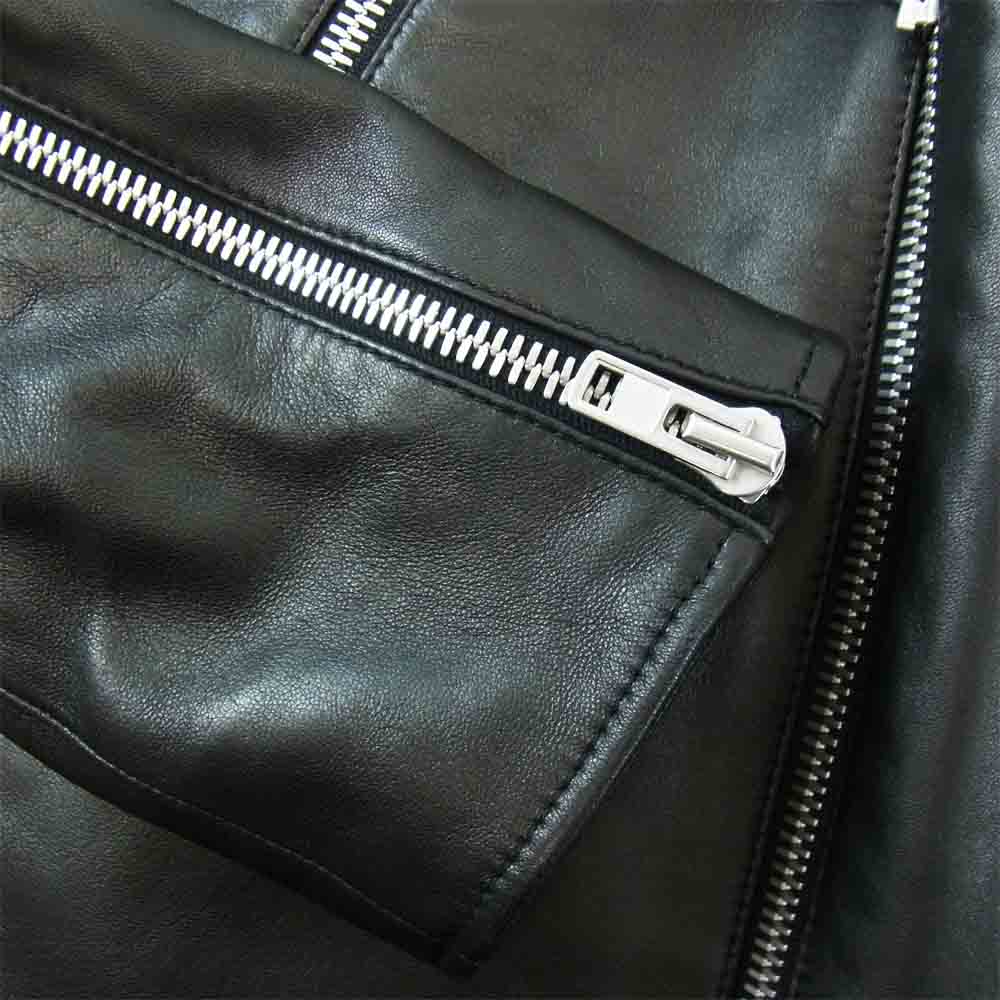 MAISON MARGIELA メゾンマルジェラ 20AW S50AM0489 SY1460 国内正規品 八の字 羊革 ライダース ブラック系 46【美品】【中古】
