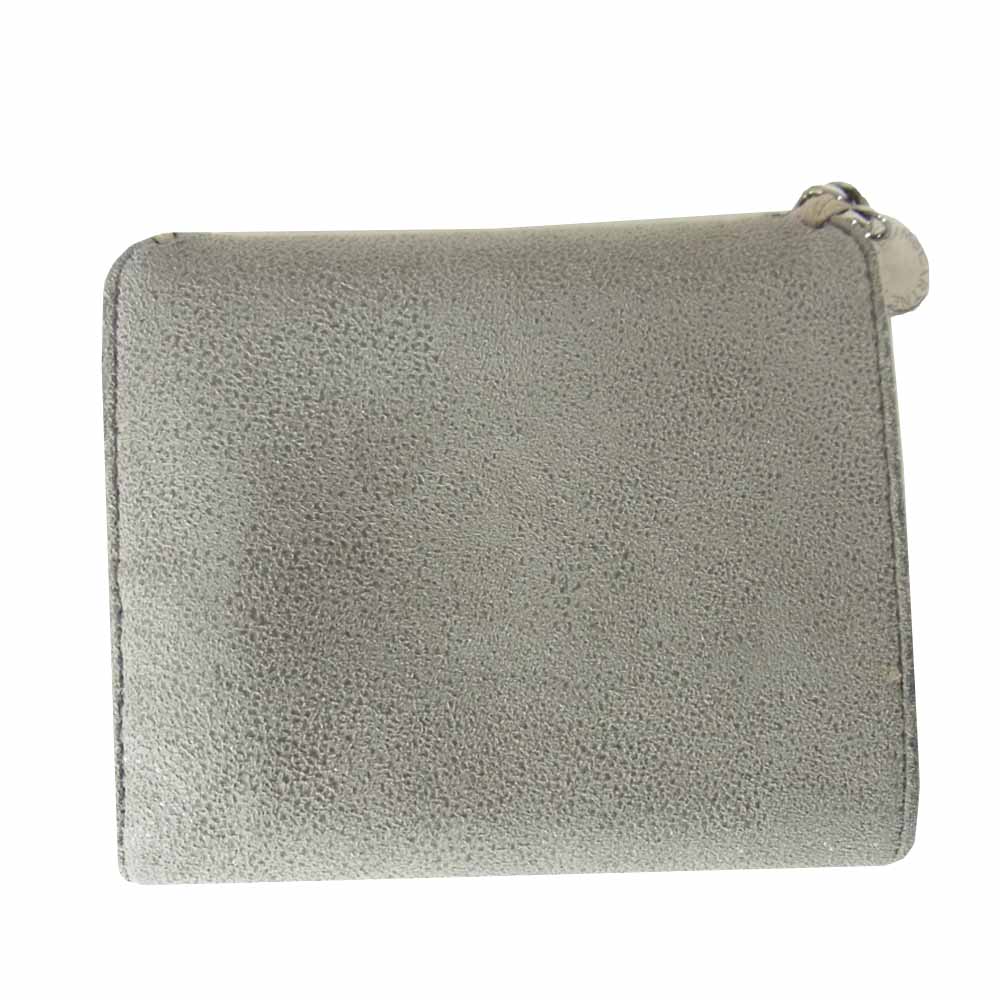 Stella McCartney ステラマッカートニー スモール フラップ ウォレット グレー系【新古品】【未使用】【中古】