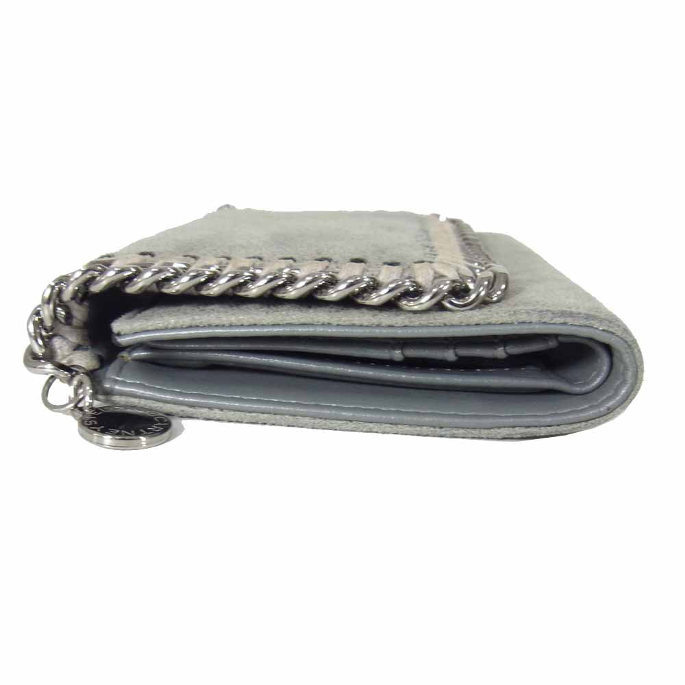 Stella McCartney ステラマッカートニー スモール フラップ ウォレット グレー系【新古品】【未使用】【中古】
