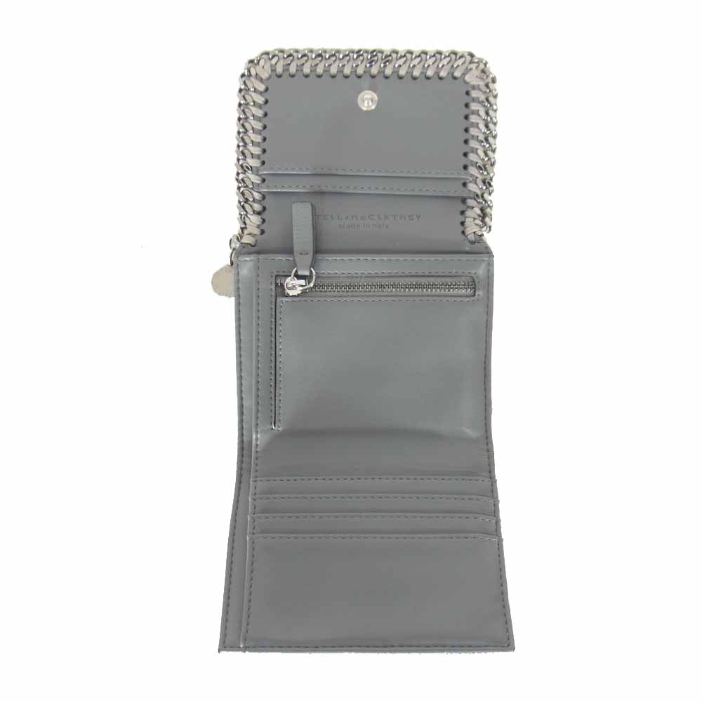 Stella McCartney ステラマッカートニー スモール フラップ ウォレット グレー系【新古品】【未使用】【中古】