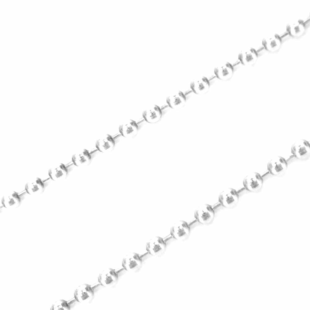 CHROME HEARTS クロムハーツ（原本無） ボール チェーン ネックレス 30インチ  シルバー系【中古】