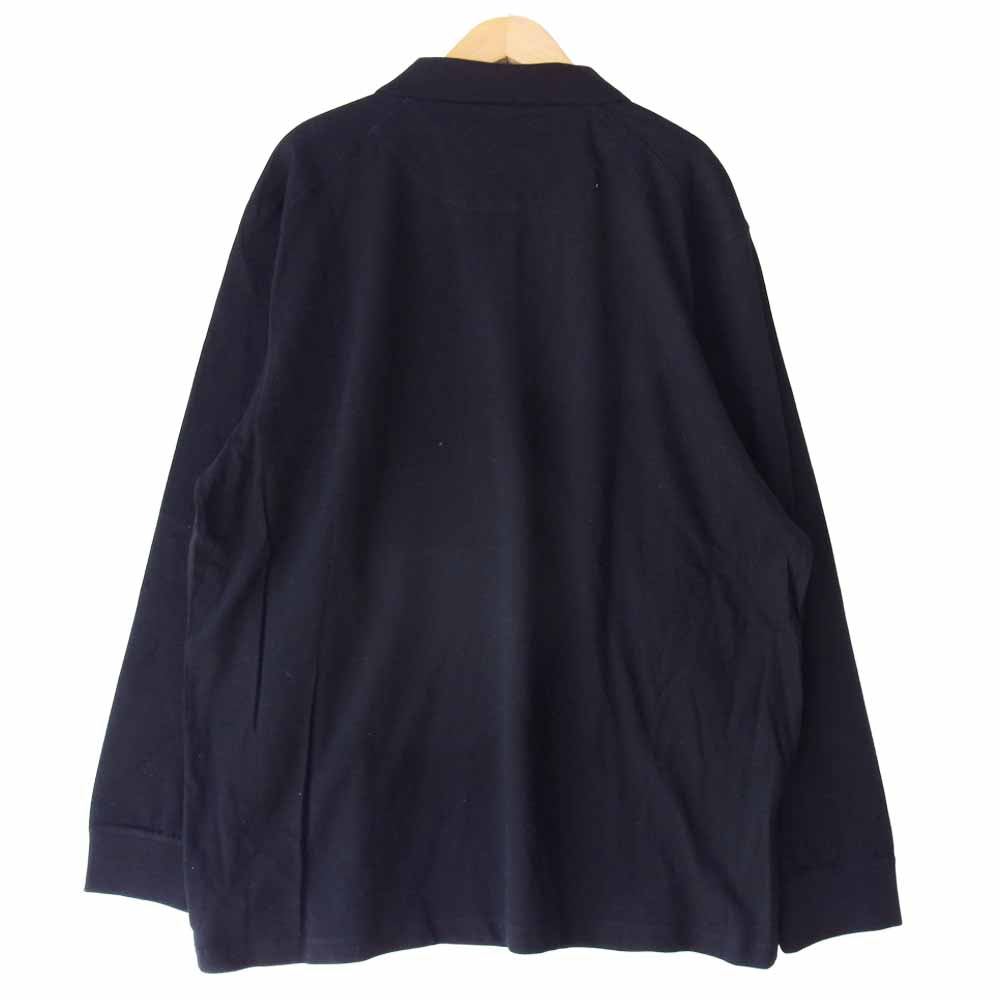 Yohji Yamamoto ヨウジヤマモト Y-3 ワイスリー GK4553 M CLASSIC PIQUE LS POLO クラシック ロゴ 長袖 ポロシャツ ブラック系 XL【美品】【中古】