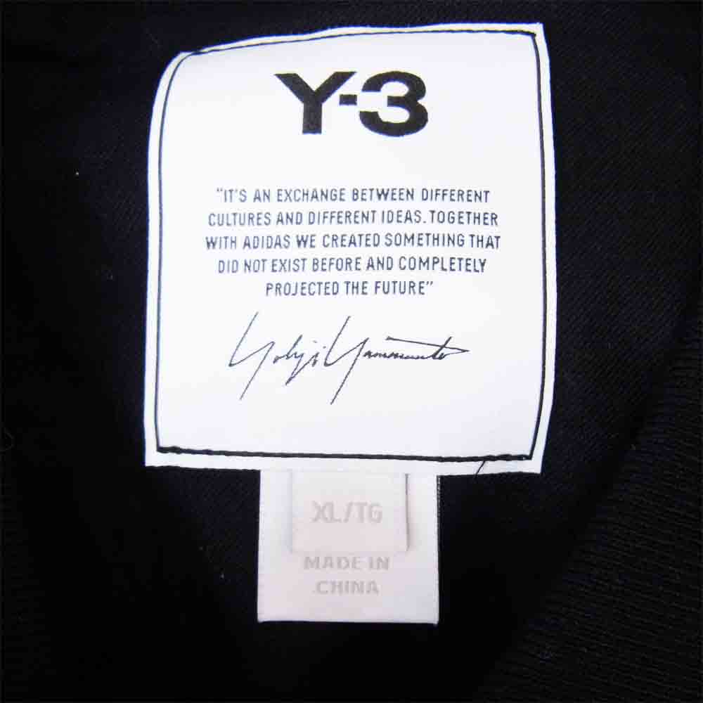 Yohji Yamamoto ヨウジヤマモト Y-3 ワイスリー GK4553 M CLASSIC PIQUE LS POLO クラシック ロゴ 長袖 ポロシャツ ブラック系 XL【美品】【中古】