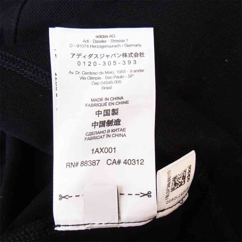 Yohji Yamamoto ヨウジヤマモト Y-3 ワイスリー GK4553 M CLASSIC PIQUE LS POLO クラシック ロゴ 長袖 ポロシャツ ブラック系 XL【美品】【中古】