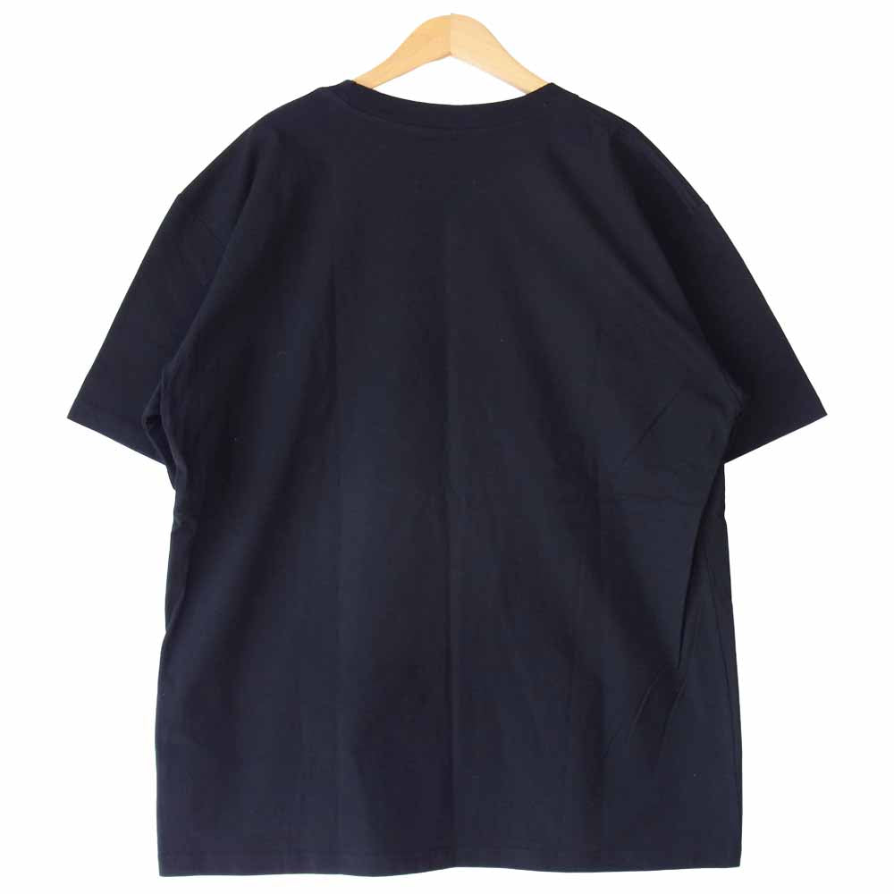 Yohji Yamamoto ヨウジヤマモト POUR HOMME プールオム × NEW ERA ニューエラ 20SS HN-T97-081 シグネチャー ロゴ 半袖 Tシャツ ブラック系 6【美品】【中古】