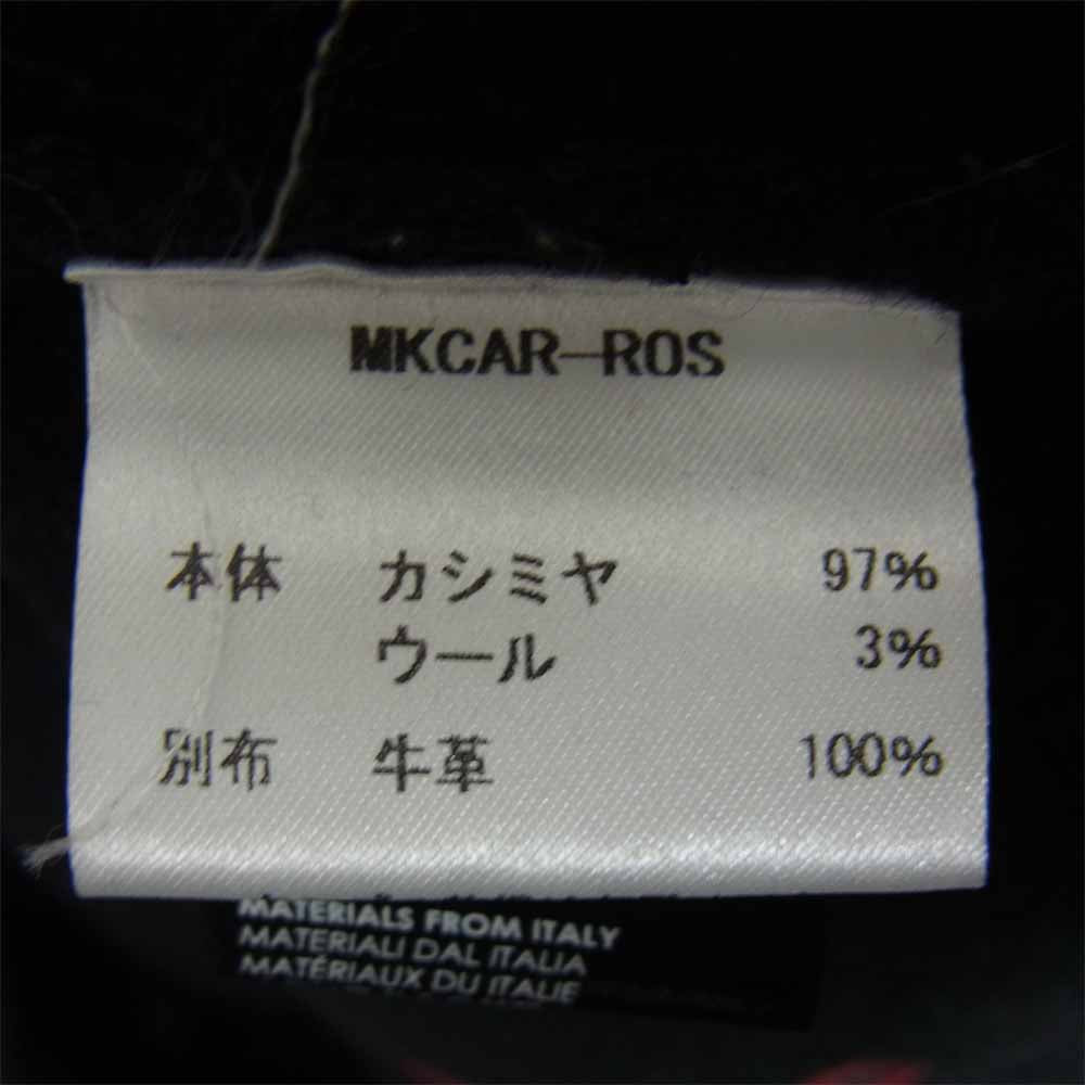 アミリ 18AW MKCAR-ROS Rose Embroidered Cardigan レザーパッチ ローズ刺繍 カシミヤ カーディガン ブラック系 L【中古】