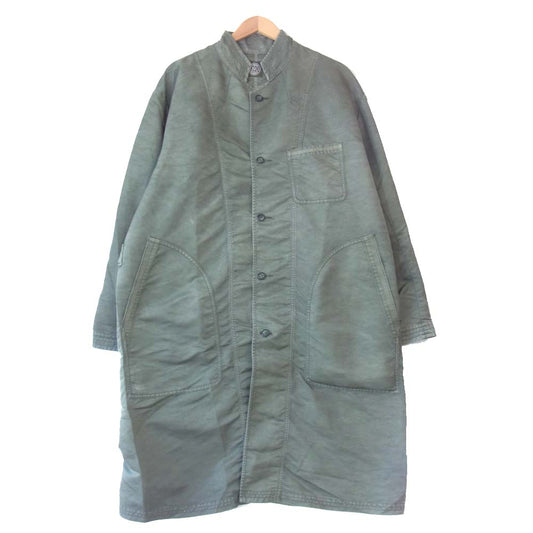 PORTER CLASSIC ポータークラシック SUPER NYLON MASH COAT スーパーナイロン マッシュコート カーキ系 L【美品】【中古】