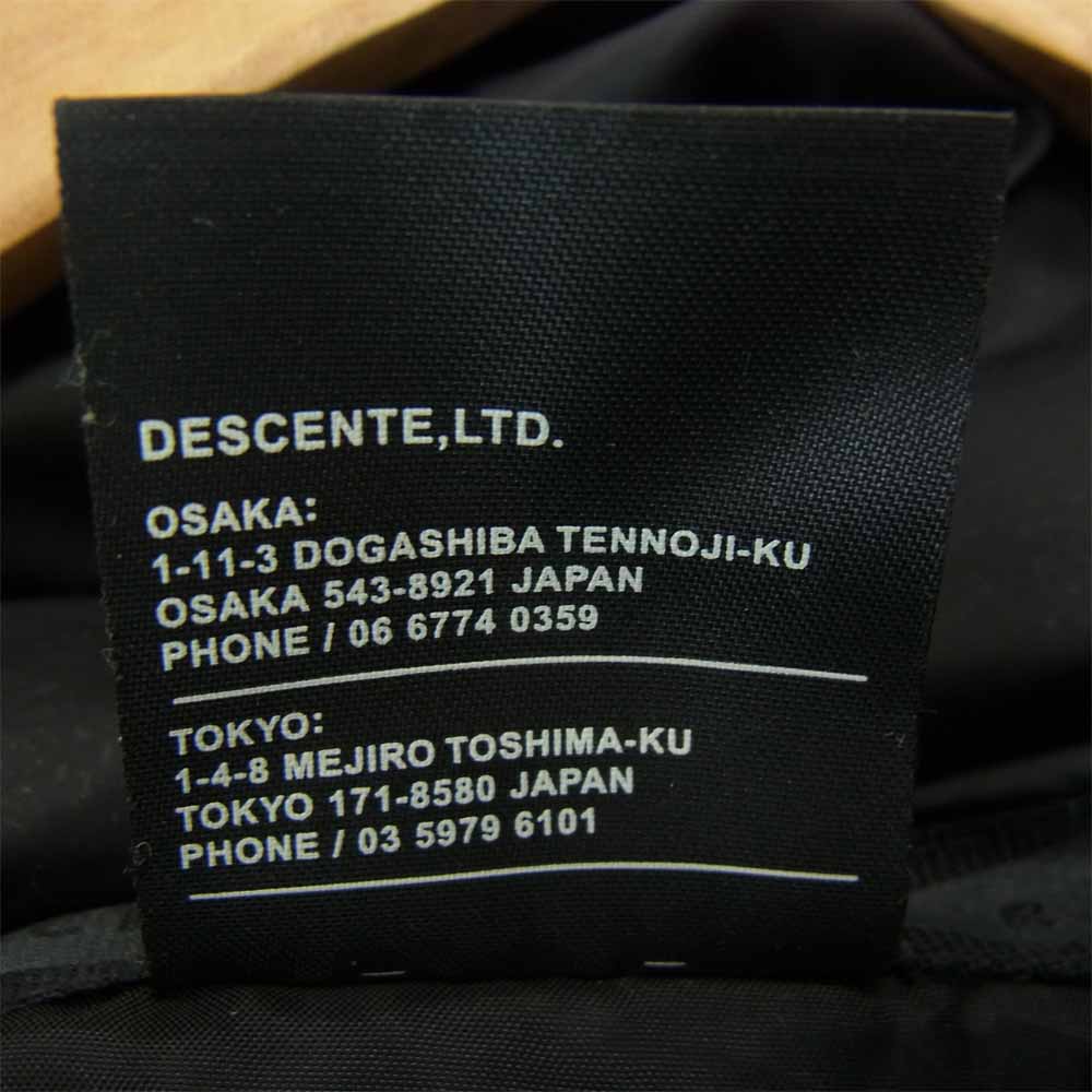 DESCENTE デサント DML-3275 ダウン ベンチコート ブラック系 L【中古】