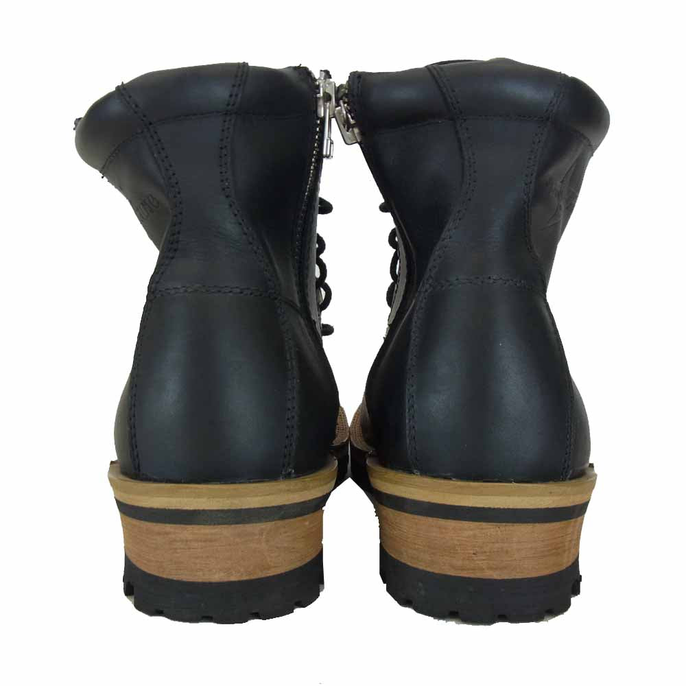 スローウェアライオン × ジャックローズ JACKROSE サイドジップ ブーツ ブラック系 M【美品】【中古】