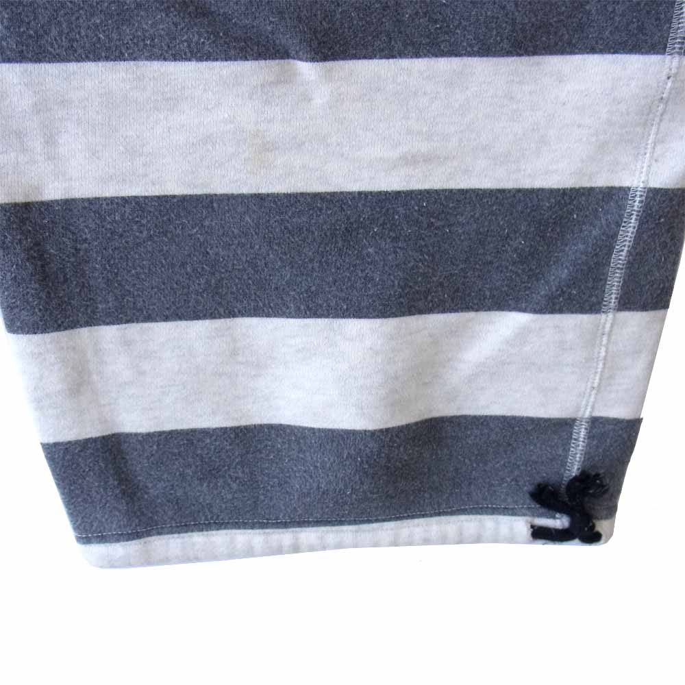 WEIRDO ウィアード WRD-13-AW-10 囚人プリズナー パンツ ボーダー柄 スウェット 白×グレー XL【中古】