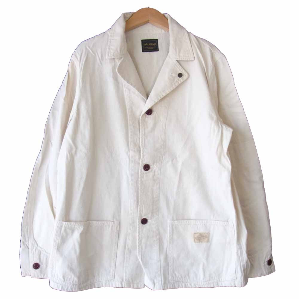 BY GLADHAND バイグラッドハンド BYGH-13-SS-01,02 バックプリント ジャケット ショーツ セットアップ  オフホワイト系 L【中古】