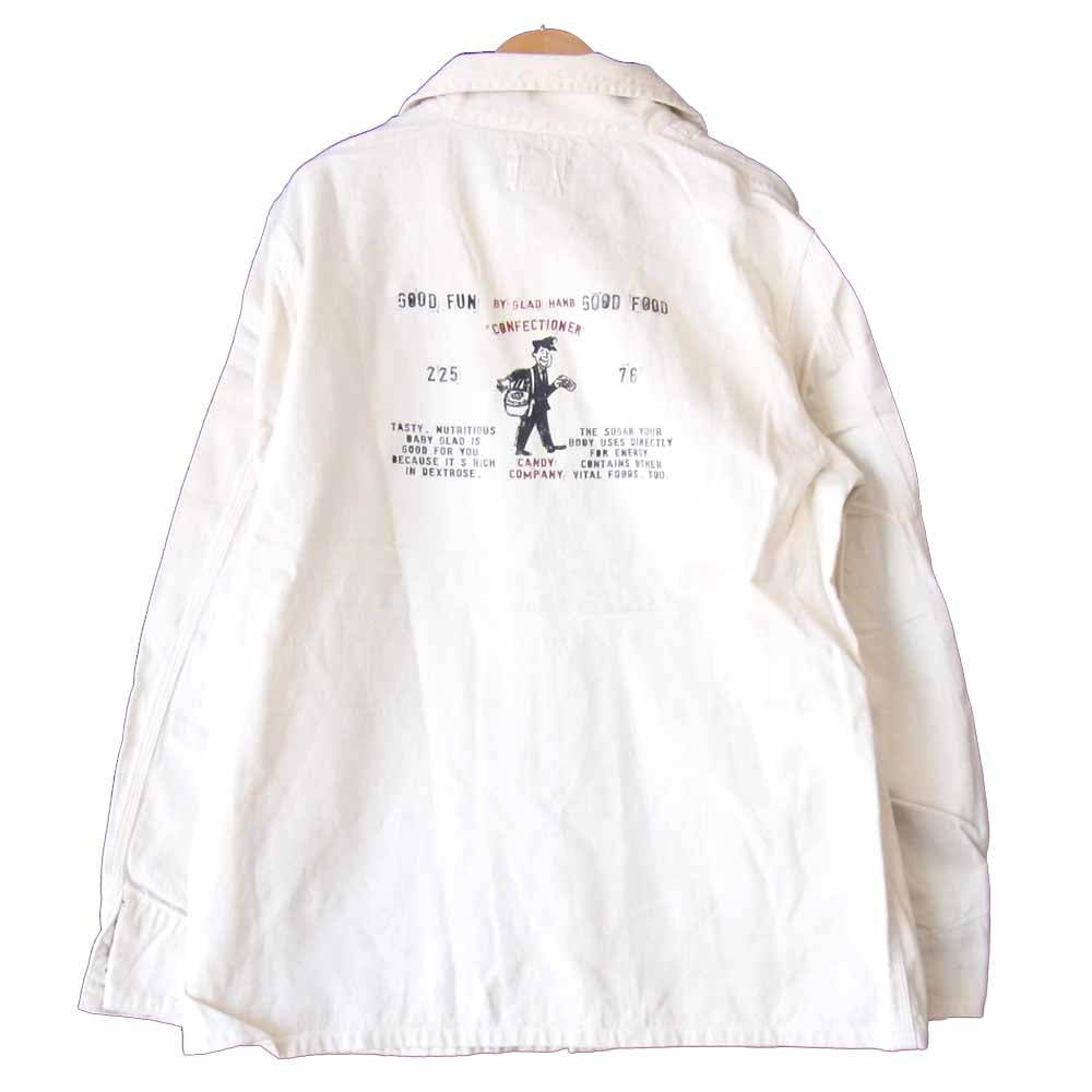 BY GLADHAND バイグラッドハンド BYGH-13-SS-01,02 バックプリント ジャケット ショーツ セットアップ  オフホワイト系 L【中古】