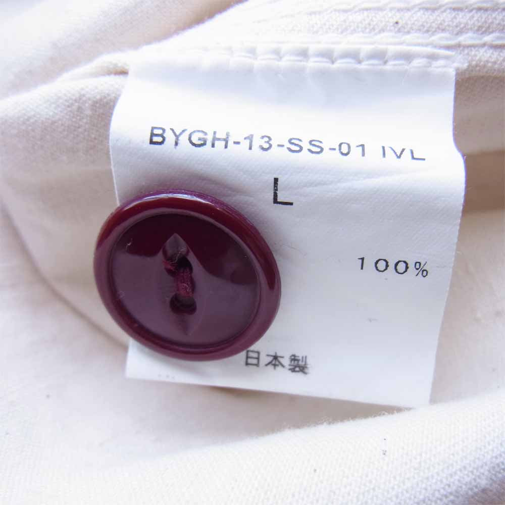 BY GLADHAND バイグラッドハンド BYGH-13-SS-01,02 バックプリント ジャケット ショーツ セットアップ  オフホワイト系 L【中古】