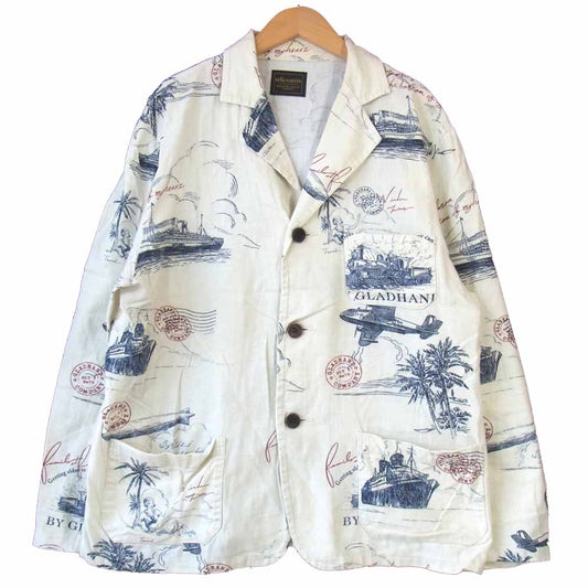 BY GLADHAND バイグラッドハンド BYGH-18-SS-05,06 POSTAL ポスタル セットアップ ホワイト系 XL【中古】