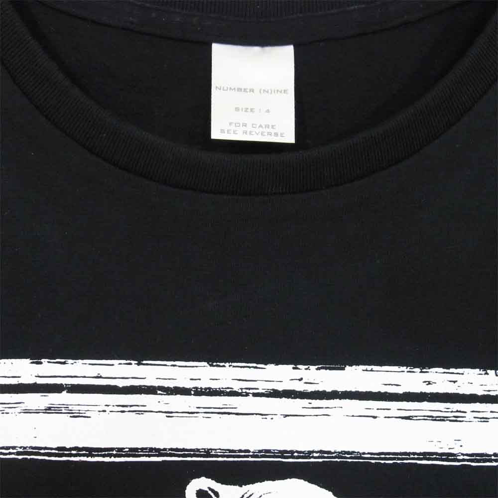 NUMBER(N)INE ナンバーナイン 04SS スカル ミュージシャン John Lennon ジョンレノン Tシャツ ブラック系 4【中古】