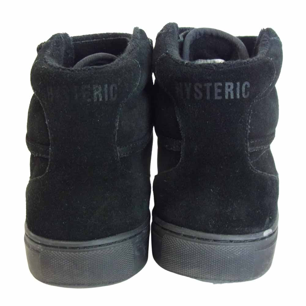 HYSTERIC GLAMOUR ヒステリックグラマー スエード ハイカット ブラック系 26.5cm【中古】