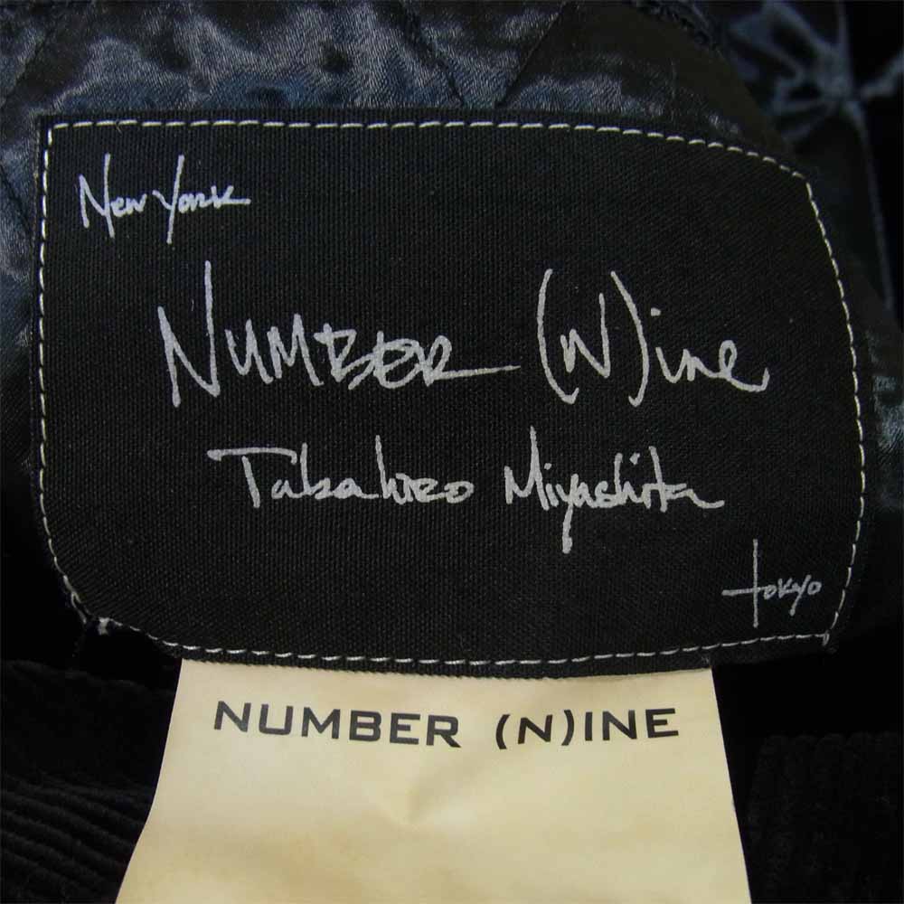 NUMBER(N)INE ナンバーナイン くるみ釦 コーデュロイ ジャケット ブラック系 表記無し【中古】