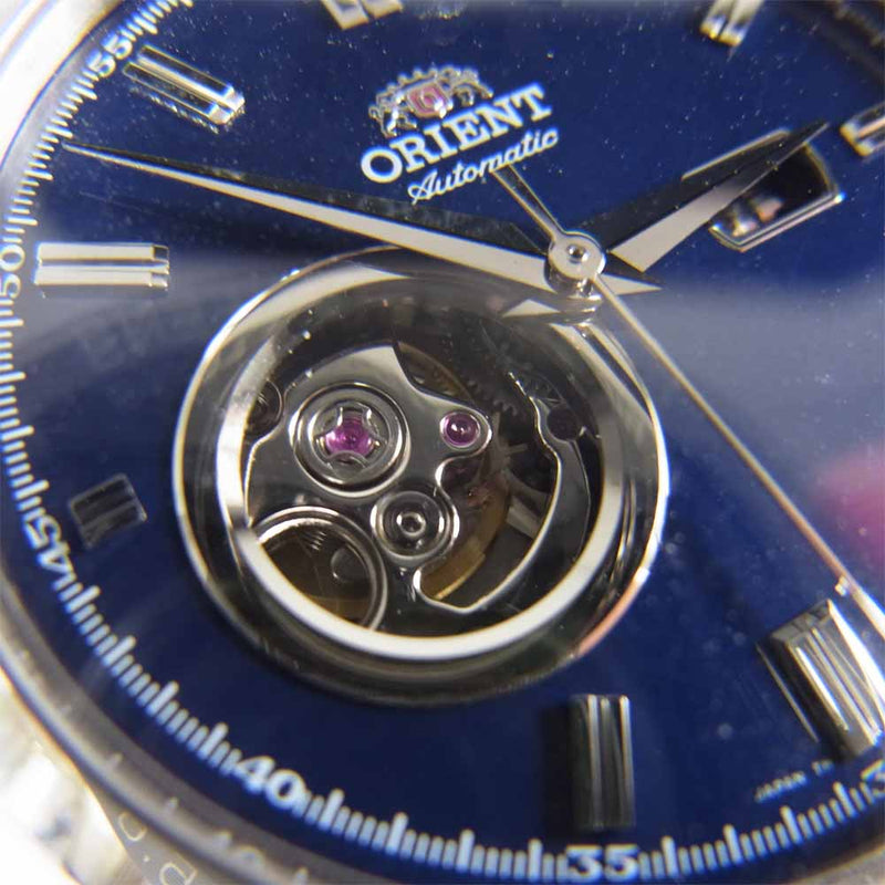 ORIENT オリエント DB05-C2-B ワールドステージコレクション オープンハート 自動巻き 腕時計 シルバー系【中古】