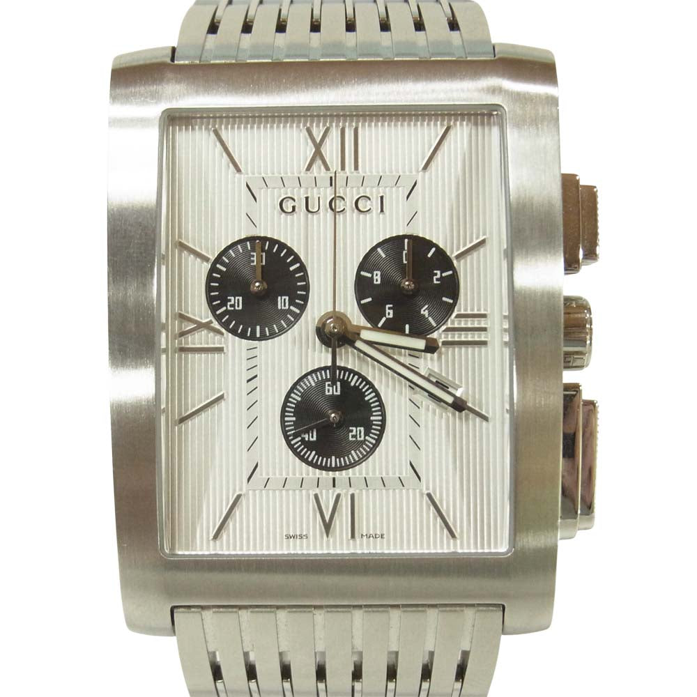 GUCCI グッチ 8600M Gメトロ クロノグラフ 腕時計 ステンレススチール スイス製 シルバー系【中古】
