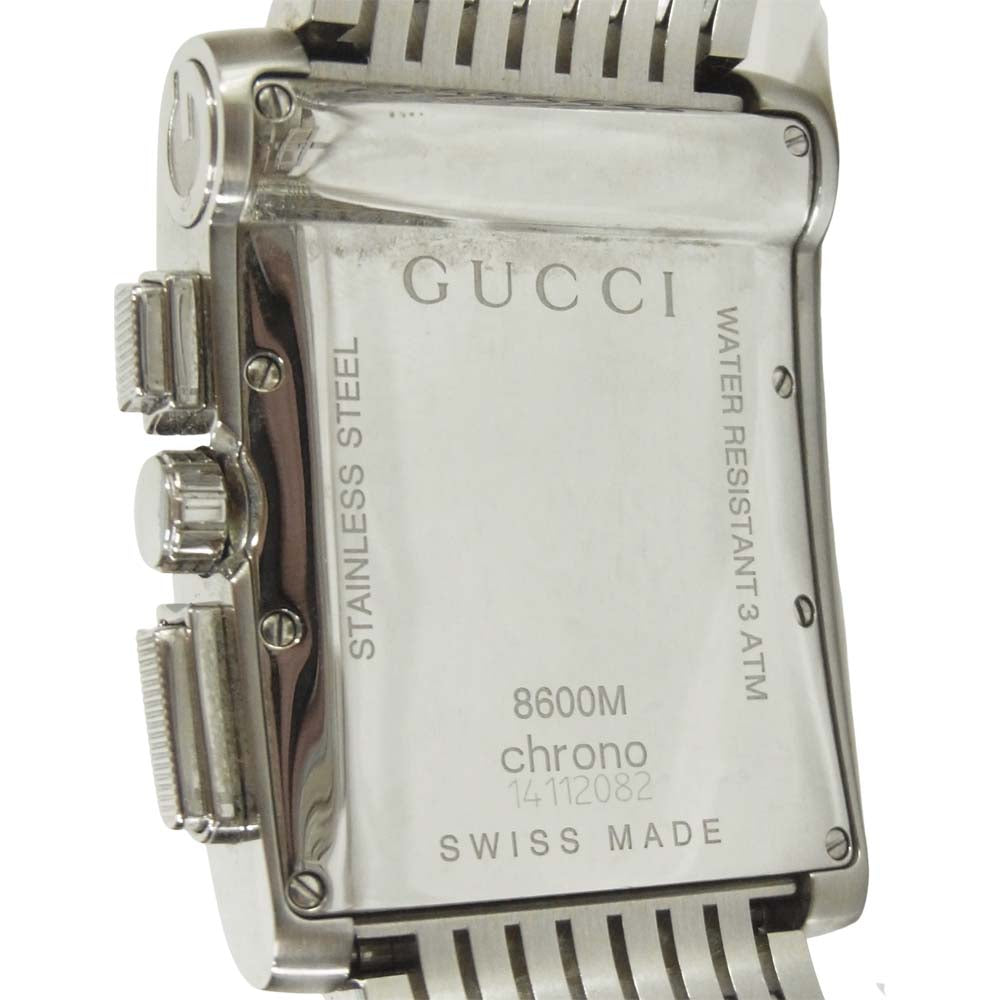 GUCCI グッチ 8600M Gメトロ クロノグラフ 腕時計 ステンレススチール スイス製 シルバー系【中古】