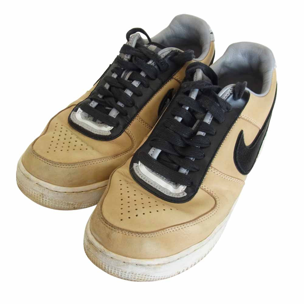 NIKE ナイキ 669917-200 × リカルドティッシ AIR FORCE 1 SP TISCI エアフォースワン スニーカー ベージュ系 ブラック系 27.0cm【中古】