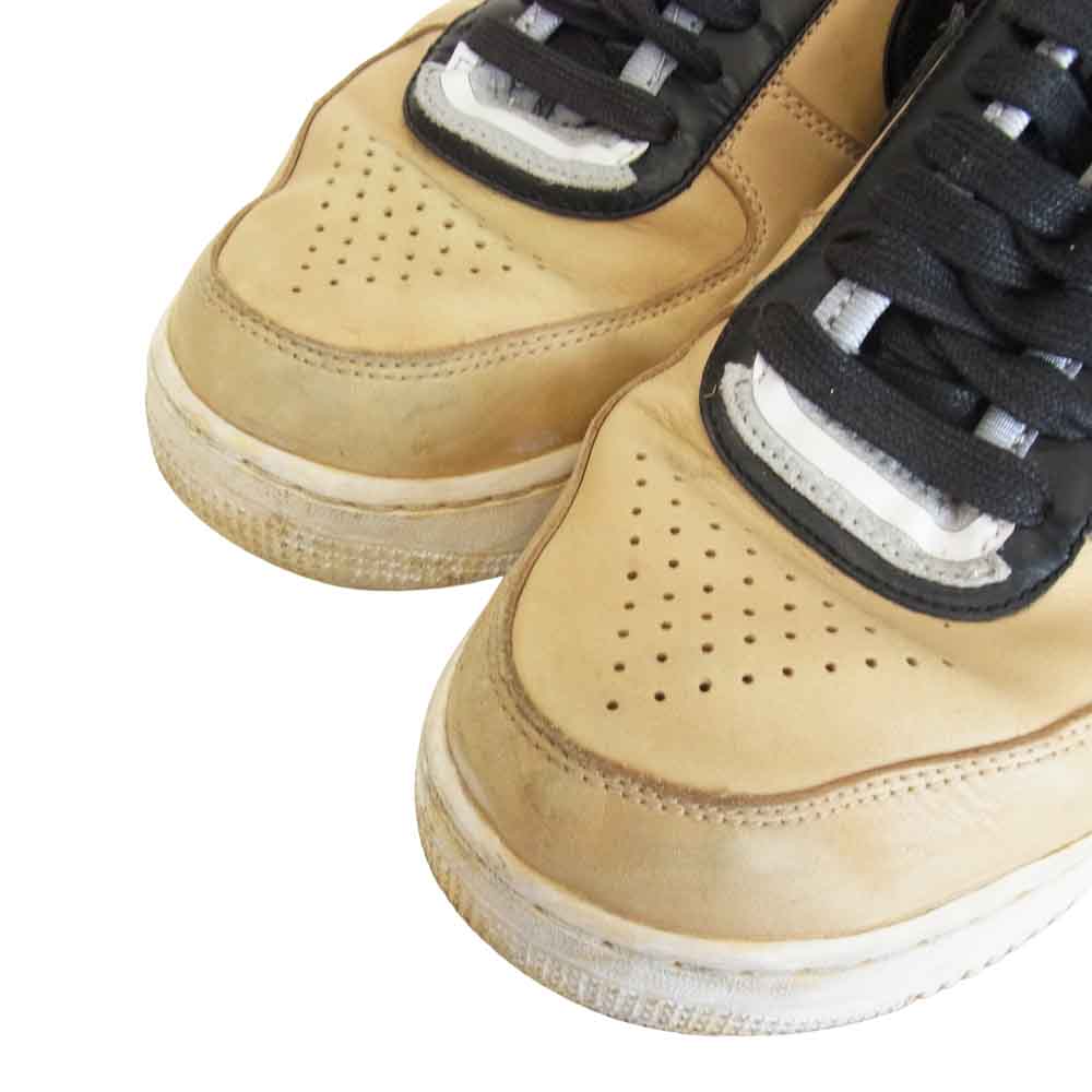 NIKE ナイキ 669917-200 × リカルドティッシ AIR FORCE 1 SP TISCI エアフォースワン スニーカー ベージュ系 ブラック系 27.0cm【中古】
