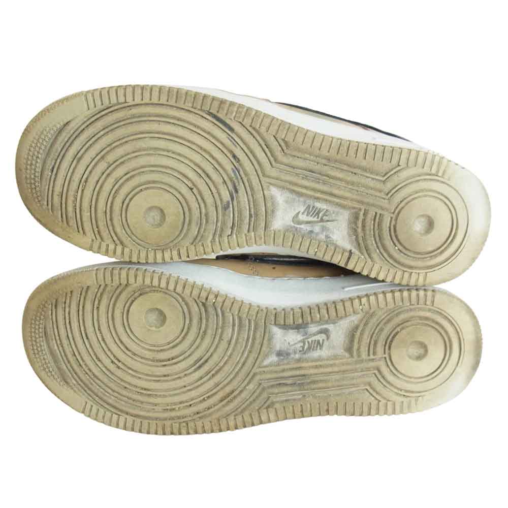 NIKE ナイキ 669917-200 × リカルドティッシ AIR FORCE 1 SP TISCI エアフォースワン スニーカー ベージュ系 ブラック系 27.0cm【中古】