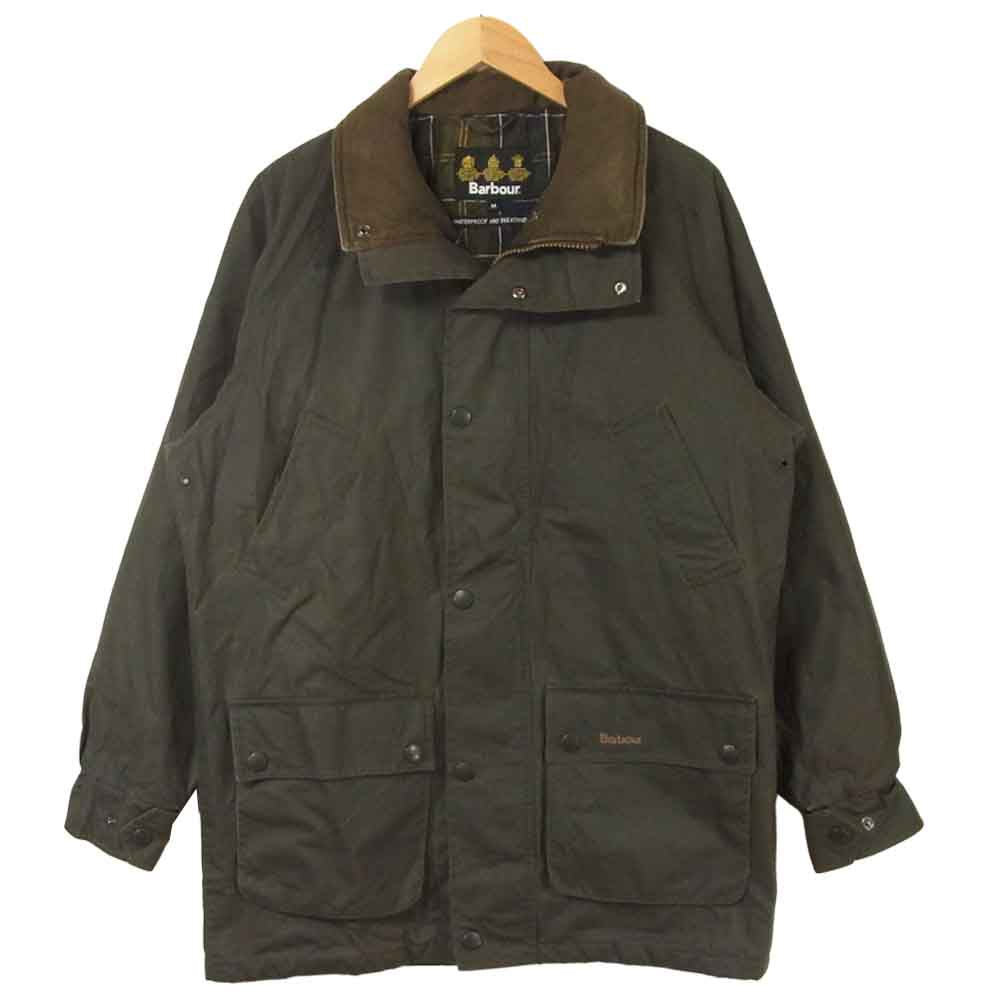 Barbour バブアー T244 DURACOTTON PARKA オイルドジャケット コットン ダークブラウン系 M【中古】