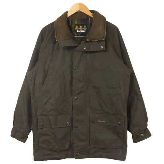 Barbour バブアー T244 DURACOTTON PARKA オイルドジャケット コットン ダークブラウン系 M【中古】