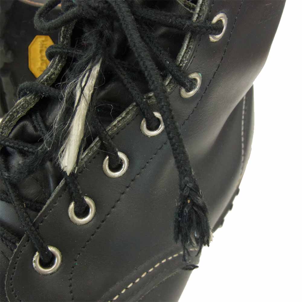 RED WING レッドウィング 刺繍羽タグ モックトゥ ビブラムソール ブーツ ブラック系【中古】