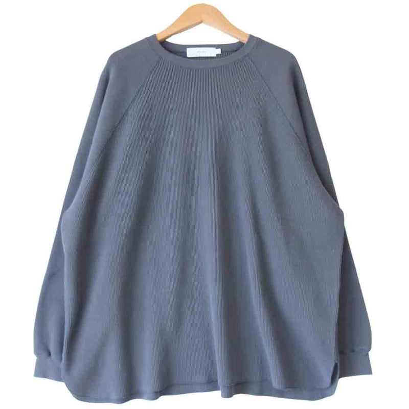 GRAPHPAPER グラフペーパー GM211-70139B WAFFLE L/S TEE ロング スリーブ Tシャツ カーキ系 F【中古】