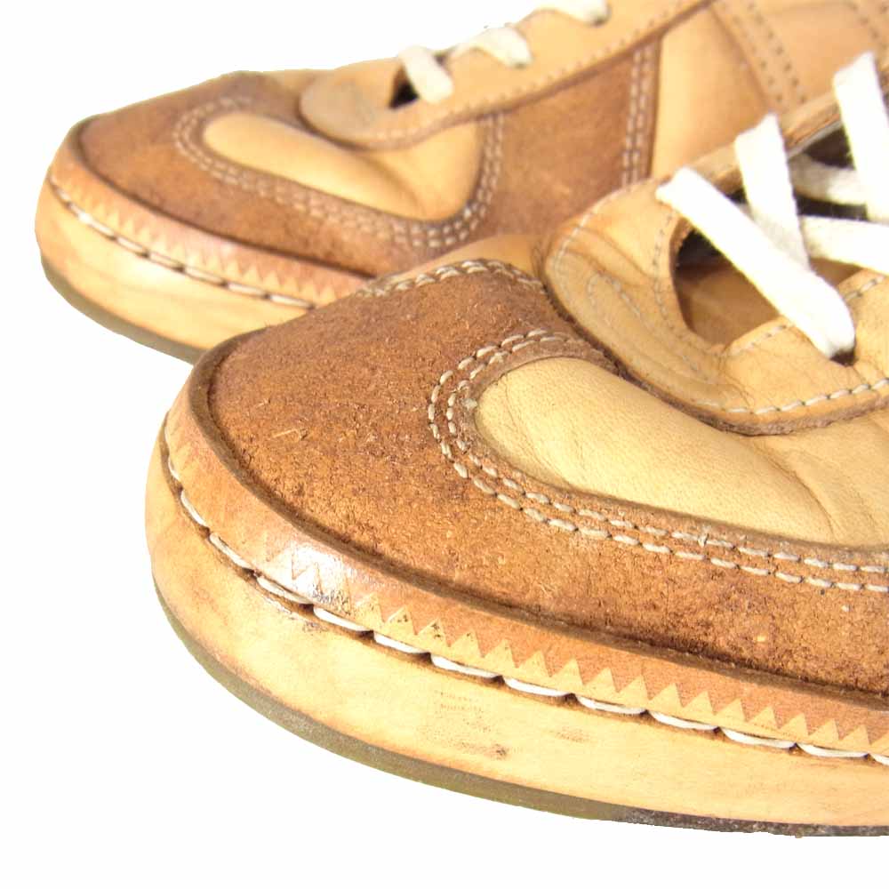 Hender Scheme エンダースキーマ ジャーマン トレーナー スニーカー ベージュ系 23.5cm程度【中古】