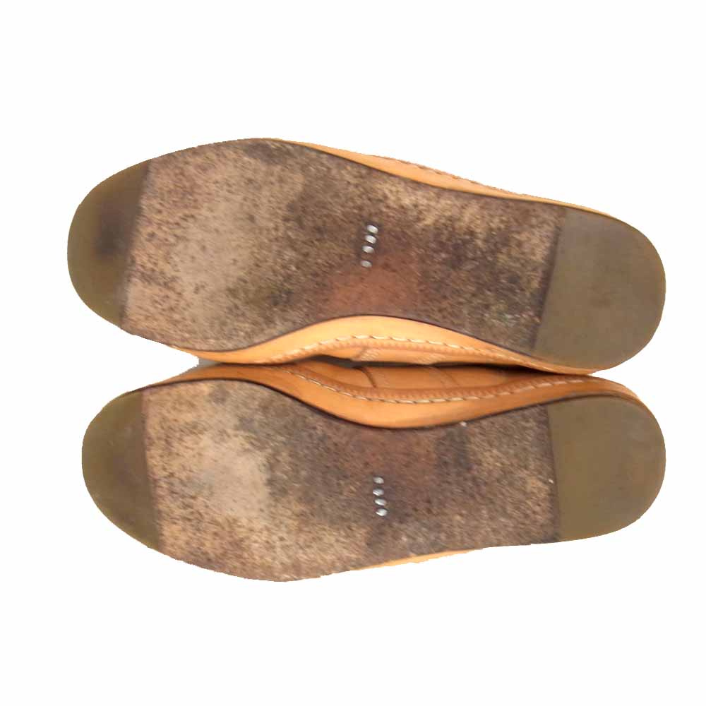 Hender Scheme エンダースキーマ ジャーマン トレーナー スニーカー ベージュ系 23.5cm程度【中古】