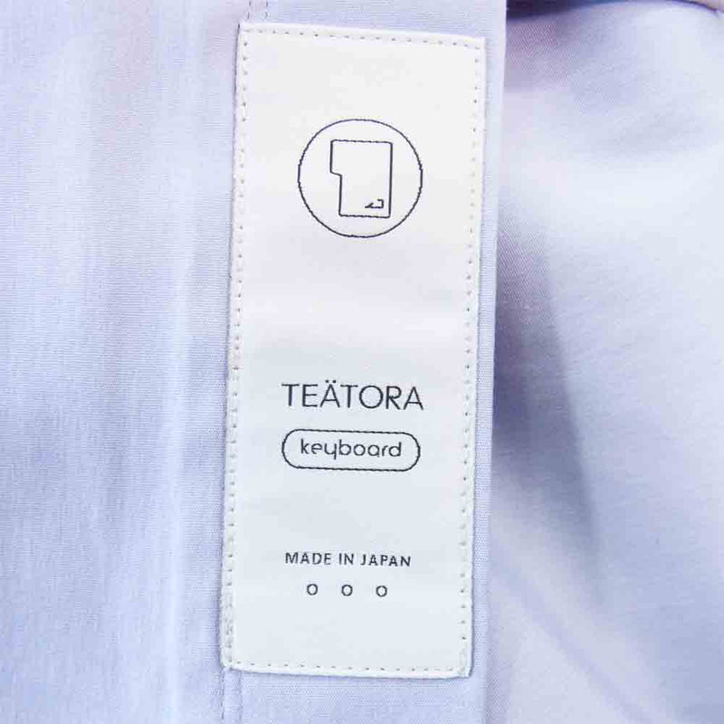 TEATORA テアトラ TT-SHT-001-KEY KEYBOARD SHIRT カジュアル シャツ ブルー系【中古】