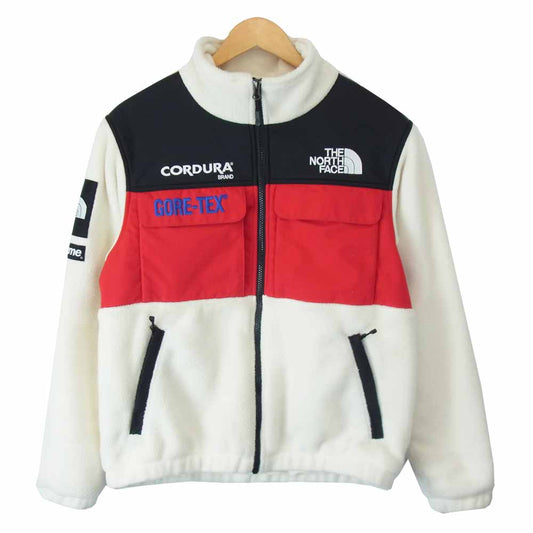 Supreme シュプリーム 18AW  NL71809 × ノースフェイス THE NORTH FACE 国内正規品 Expedition Fleece Jacket エクスペディション フリース ジャケット オフホワイト系 S【中古】