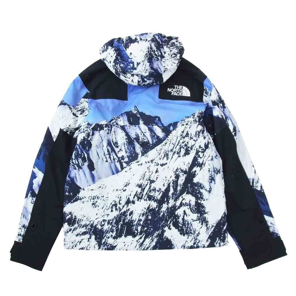 Supreme シュプリーム 17AW NP61701I × ノースフェイス THE NORTH FACE 国内正規品 Mountain Parka 雪山 マウンテン パーカー ホワイト系 ブルー系 S【中古】
