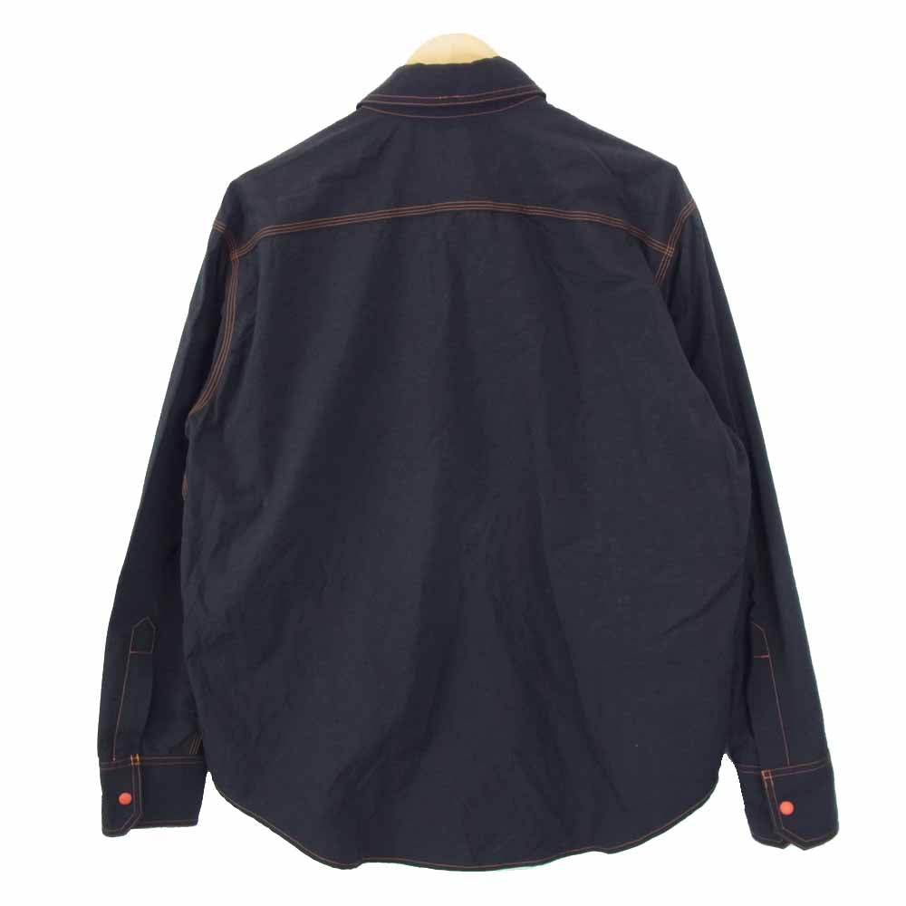 MIHARA YASUHIRO ミハラヤスヒロ 19AW G01SH232 × Myne マイン Clear pocket shirt PVC ポケット シャツ ブラック系 M【中古】