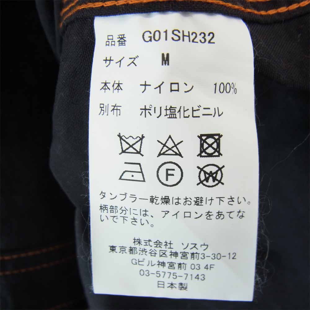 MIHARA YASUHIRO ミハラヤスヒロ 19AW G01SH232 × Myne マイン Clear pocket shirt PVC ポケット シャツ ブラック系 M【中古】