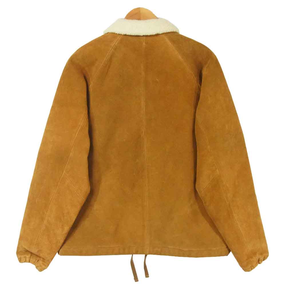 ビームスサーフ × SK8 SSZ 裏ボア スエード レザー コート ジャケット 中国製 ブラウン系 S【中古】