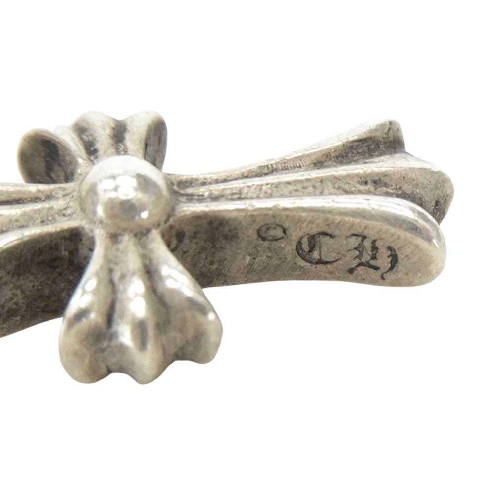 CHROME HEARTS クロムハーツ（原本無） CHクロス ベビー ベイビーファット ドロップ ピアス シルバー系【中古】