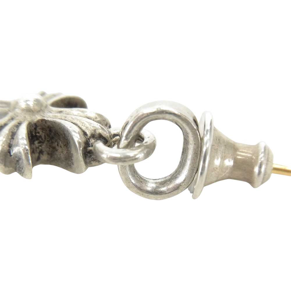 CHROME HEARTS クロムハーツ（原本無） CHクロス ベビー ベイビーファット ドロップ ピアス シルバー系【中古】
