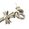 CHROME HEARTS クロムハーツ（原本無） CHクロス ベビー ベイビーファット ドロップ ピアス シルバー系【中古】