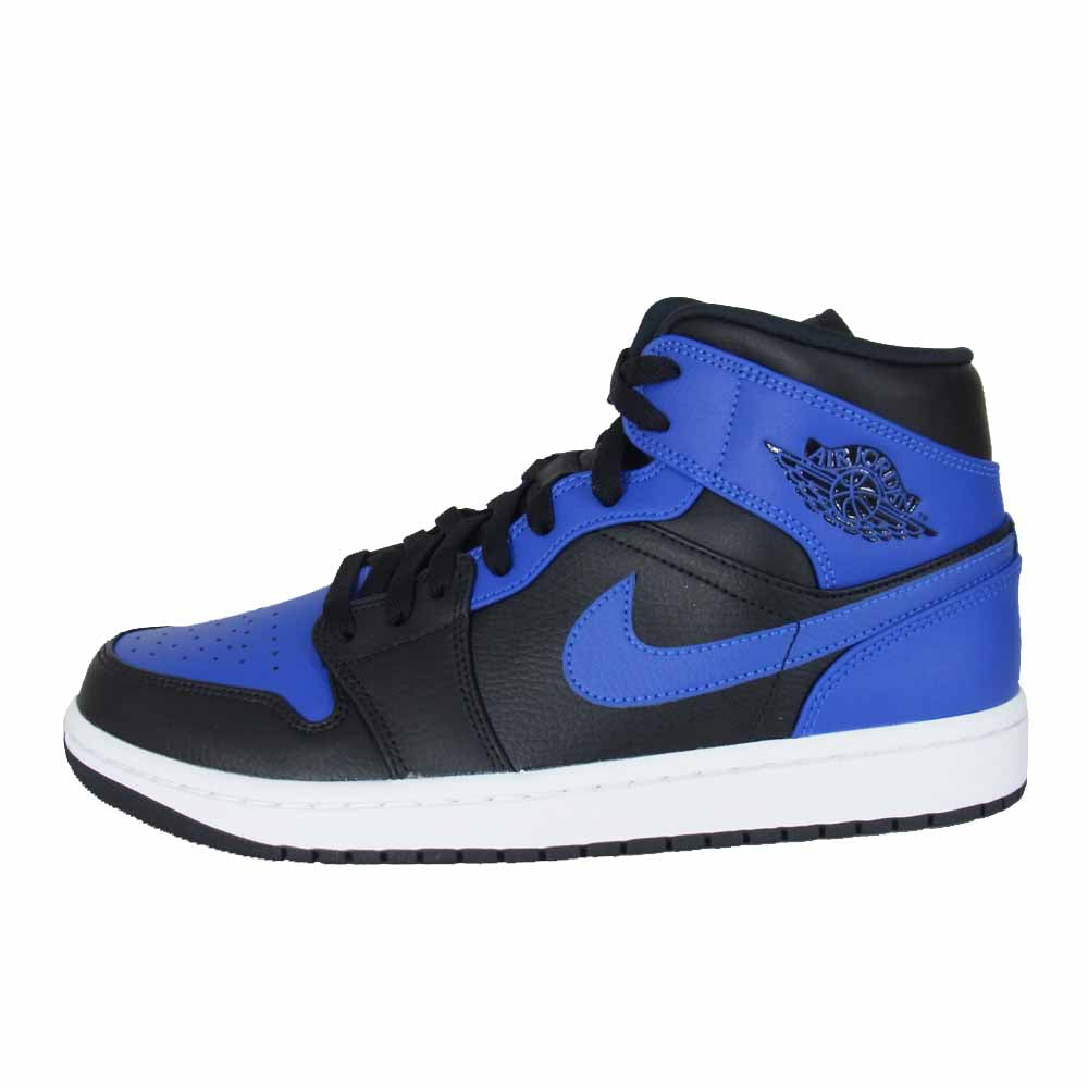 NIKE ナイキ 554724-077 AIR JORDAN 1 MID Hyper Royal  ブルー系 27cm【新古品】【未使用】【中古】