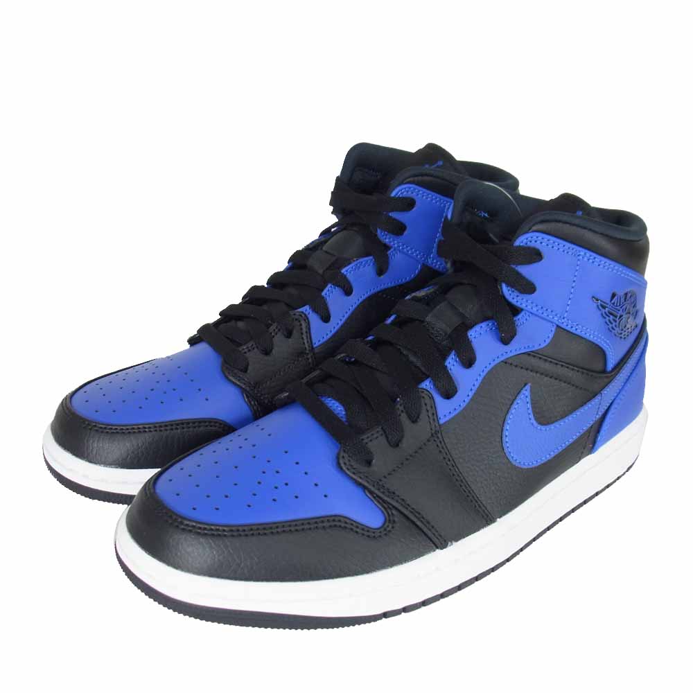 NIKE ナイキ 554724-077 AIR JORDAN 1 MID Hyper Royal  ブルー系 27cm【新古品】【未使用】【中古】